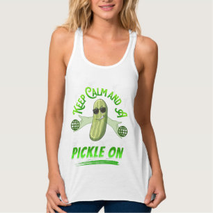 Behållans Lugn och plockning på T-Shirt-pipa Linne Med Racerback