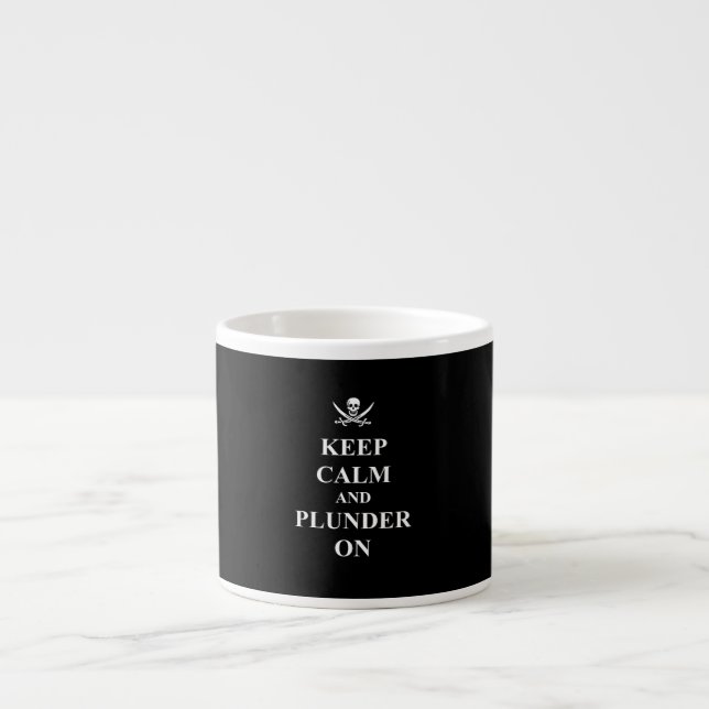 Behållans lugn och plundra på espressomugg (Framsidan)