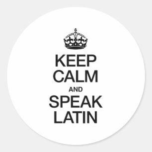 BEHÅLLANS LUGN OCH PRAKTISKA LATIN RUNT KLISTERMÄRKE
