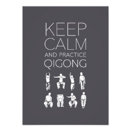Behållans Lugn och praxis Qigong Fototryck