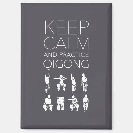 Behållans Lugn och praxis Qigong Magnet