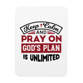 Behållans Lugn och Pray Guds plan är obegränsat ci Magnet