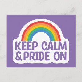 Behållans Lugn och Pride på | Gay pride månad Vykort
