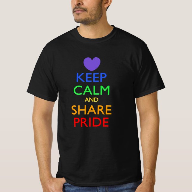 Behållans Lugn och  Pride T Shirt (Framsida)