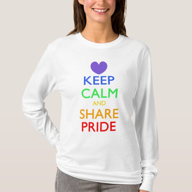 Behållans Lugn och  Pride T Shirt (Framsida)