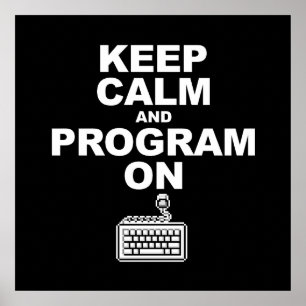 Behållans lugn och program på poster