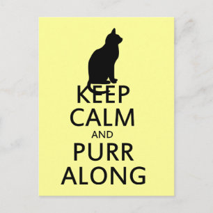 Behållans Lugn och PURR Along Vykort