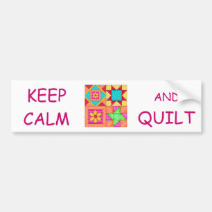 Behållans Lugn och Quilt Colorful Patchwork-block Bildekal
