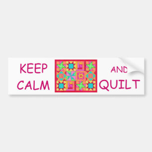 Behållans Lugn och Quilt Multi Block Patchwork Qui Bildekal