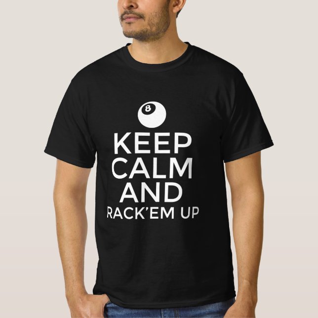 Behållans lugn och rack upp dem t shirt (Framsida)