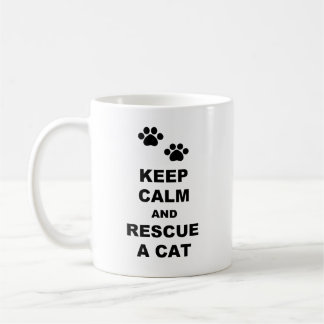 Behållans Lugn och Rädding A Katt Kaffemugg