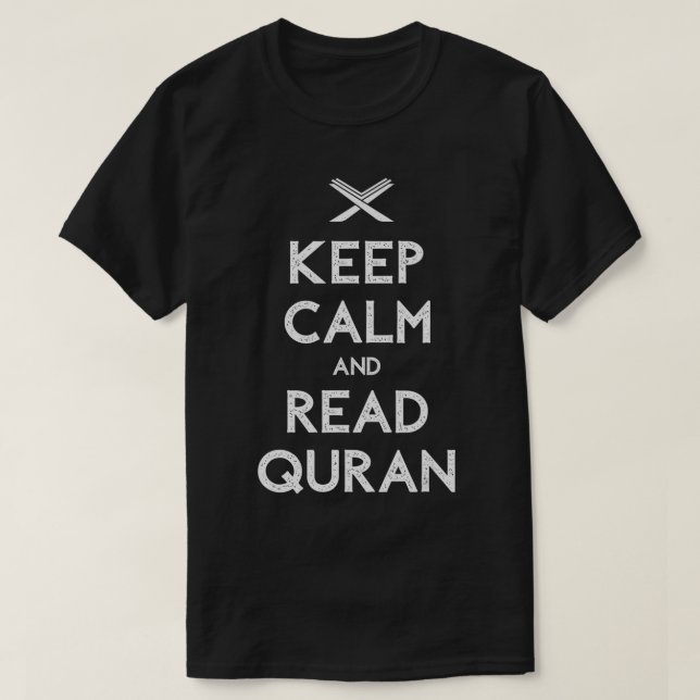 BEHÅLLANS LUGN OCH READ QURAN, Ramadan Muslim D. T Shirt (Design framsida)