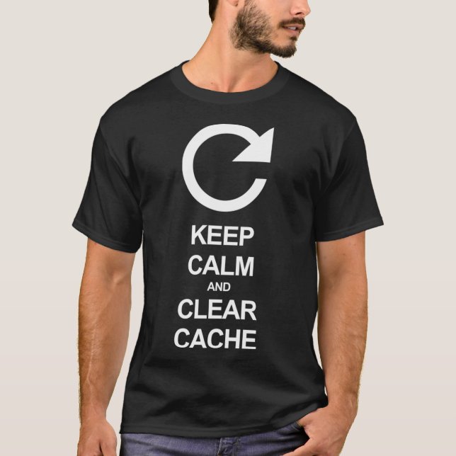 Behållans lugn och rensa cache Essential T-Shirt C (Framsida)