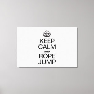 BEHÅLLANS LUGN OCH ROPE JUMP CANVASTRYCK