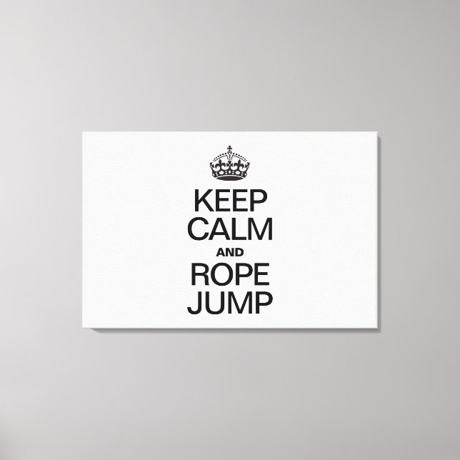 BEHÅLLANS LUGN OCH ROPE JUMP CANVASTRYCK (Framsida)