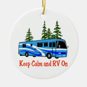 Behållans Lugn och RV på Julgransprydnad Keramik