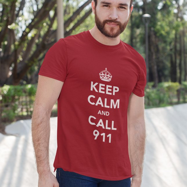 Behållans Lugn och samtal 911 Tee Shirt (Skapare uppladdad)