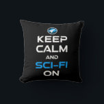 Behållans Lugn och SCSI-Fi på Kudde<br><div class="desc">Behållans Lugn och SCSI-Fi på. Lustigt ski-fi-älskare-presentidé för en man, kvinna, tonåringar eller barn som kärlek science fiction, rymden, raketfraktaser och utforskande av universum, och är en scifi-gend eller -nörd. Kärlek science fiction bokar, sci-fi TV-program eller sci-fi-filmer? Om du är en sci-fi fläkt och har en känsla av humor, så...</div>
