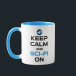 Behållans Lugn och SCSI-Fi på Mugg<br><div class="desc">Behållans Lugn och SCSI-Fi på. Lustigt ski-fi-älskare-presentidé för en man, kvinna, tonåringar eller barn som kärlek science fiction, rymden, raketfraktaser och utforskande av universum, och är en scifi-gend eller -nörd. Kärlek science fiction bokar, sci-fi TV-program eller sci-fi-filmer? Om du är en sci-fi fläkt och har en känsla av humor, så...</div>