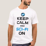 Behållans Lugn och SCSI-Fi på T Shirt<br><div class="desc">Behållans Lugn och SCSI-Fi på. Lustigt ski-fi-älskare-presentidé för en man, kvinna, tonåringar eller barn som kärlek science fiction, rymden, raketfraktaser och utforskande av universum, och är en scifi-gend eller -nörd. Kärlek science fiction bokar, sci-fi TV-program eller sci-fi-filmer? Om du är en sci-fi fläkt och har en känsla av humor, så...</div>