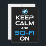 Behållans Lugn och SCSI-Fi på Vykort<br><div class="desc">Behållans Lugn och SCSI-Fi på. Lustigt ski-fi-älskare-presentidé för en man, kvinna, tonåringar eller barn som kärlek science fiction, rymden, raketfraktaser och utforskande av universum, och är en scifi-gend eller -nörd. Kärlek science fiction bokar, sci-fi TV-program eller sci-fi-filmer? Om du är en sci-fi fläkt och har en känsla av humor, så...</div>