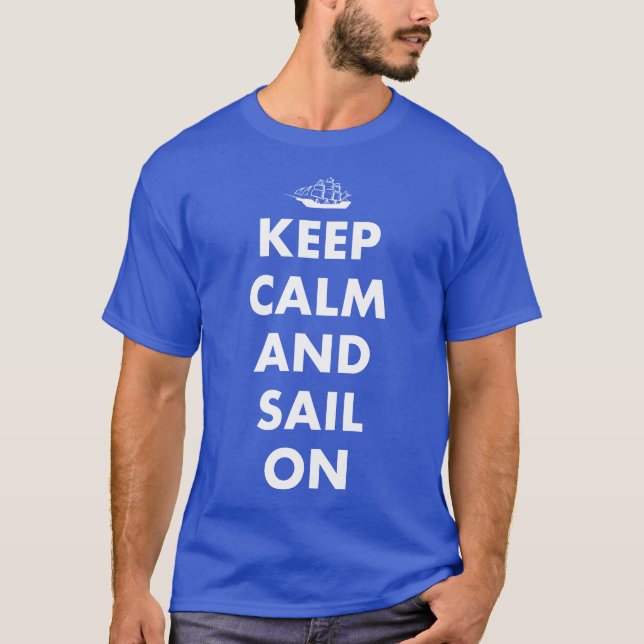 Behållans Lugn och segling på T Shirt (Framsida)