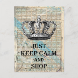 Behållans Lugn och Shop Vintage Abstrakt Art Desig Vykort