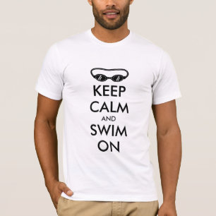 Behållans lugn och simma om t-skjortgåva till si t shirt