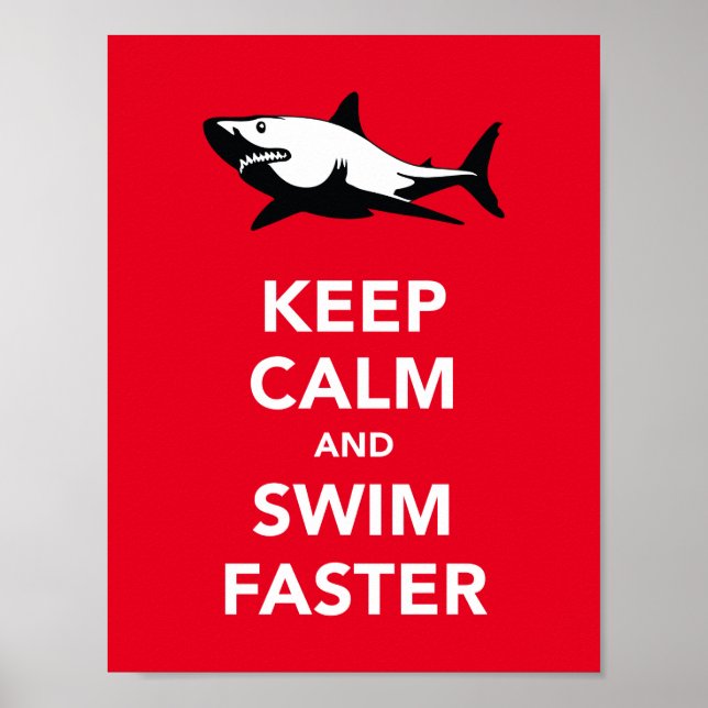 Behållans lugn och simma poster snabbare (Framsidan)
