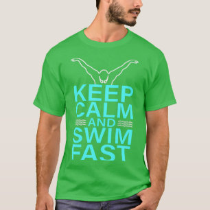 Behållans Lugn och Simma snabbt T Shirt