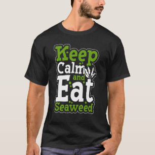 Behållans Lugn och Sjögräs Vegetariska Vegans mat T Shirt