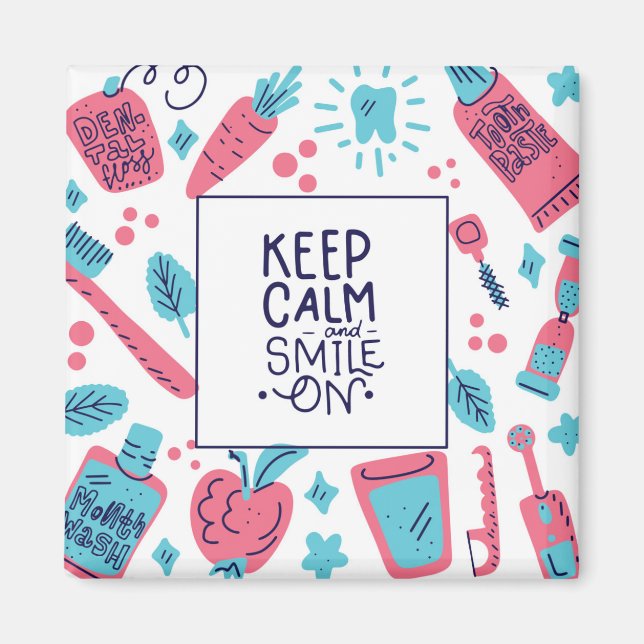 Behållans Lugn och sjömil på | Tur fras Magnet (Framsidan)