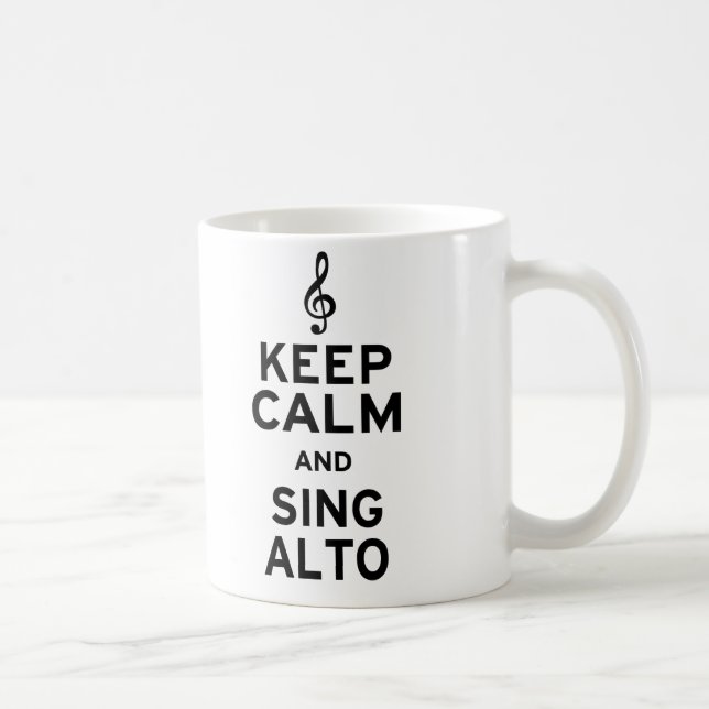 Behållans Lugn och Sjunga Alto Kaffemugg (Höger)