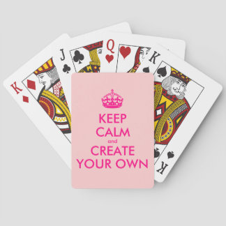 Behållans lugn och skapa din egen - Rosa Casinokort