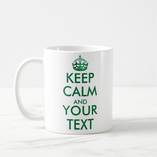 BEHÅLLANS LUGN OCH-Skapa din egen text sida 1 och  Kaffemugg (Vänster)