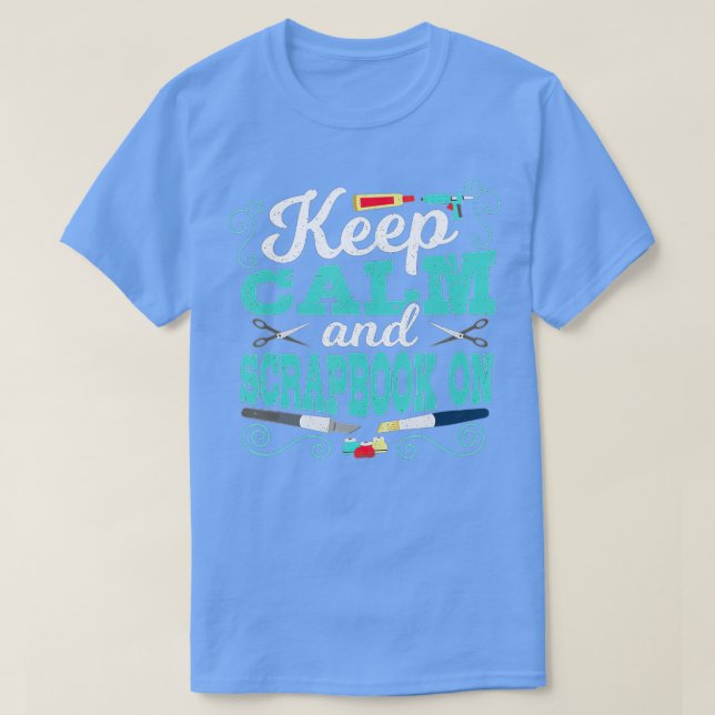 Behållans Lugn och skrapbok på skrapbokning  T Shirt (Design framsida)