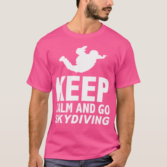 Behållans Lugn och Skydiving T Shirt (Framsida)