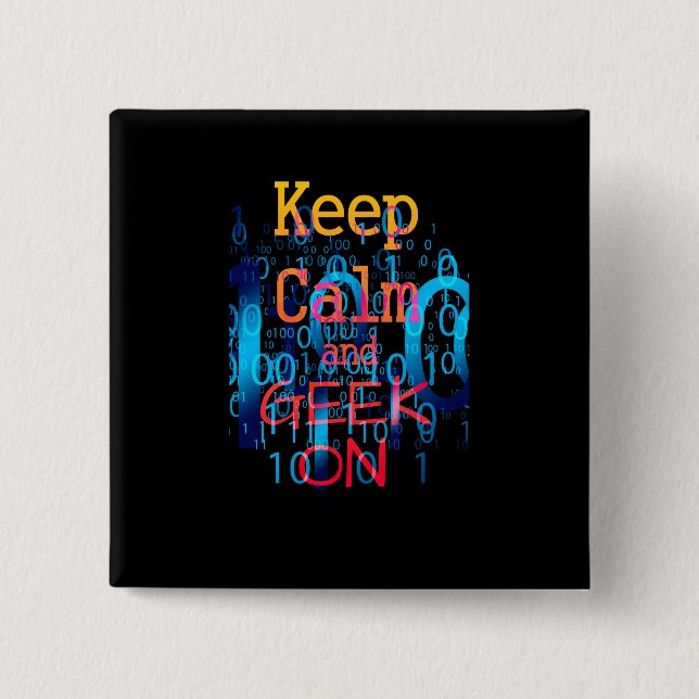 Behållans Lugn och sökning efter binär kod Knapp (Framsida)