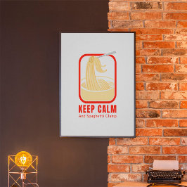 behållans lugn och spaghetti-klämma poster