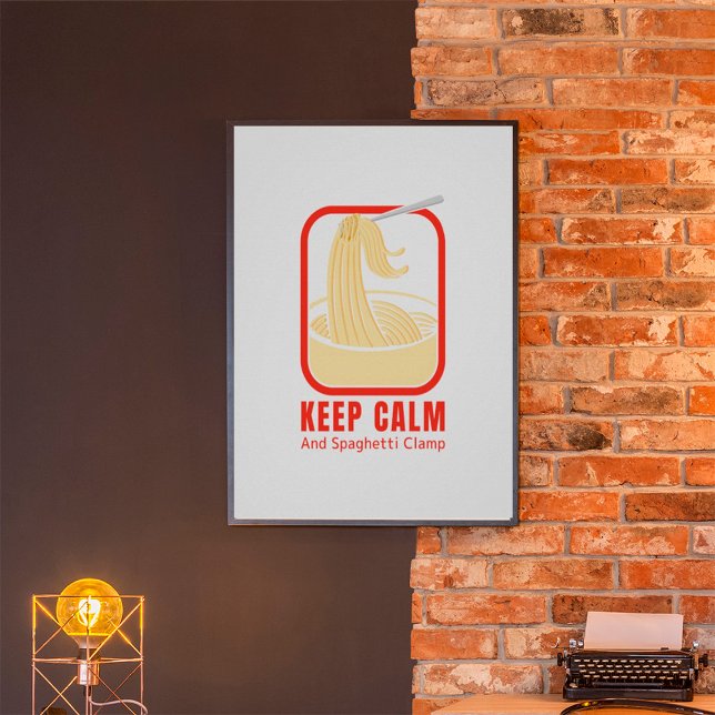 behållans lugn och spaghetti-klämma poster (Skapare uppladdad)
