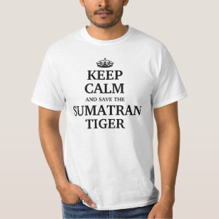 Behållans lugn och spara på Sumatran Tiger T-shirt
