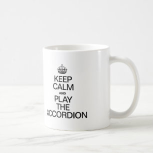 BEHÅLLANS LUGN OCH SPELA ACCORDION KAFFEMUGG