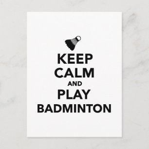 Behållans lugn och spela Badminton Vykort