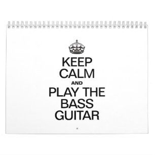 BEHÅLLANS LUGN OCH SPELA BASS GUITAR KALENDER