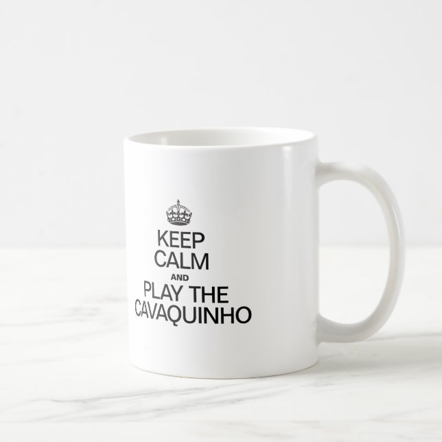 BEHÅLLANS LUGN OCH SPELA CAVAQUINHO KAFFEMUGG (Höger)