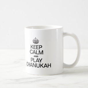 BEHÅLLANS LUGN OCH SPELA CHANUKAH KAFFEMUGG