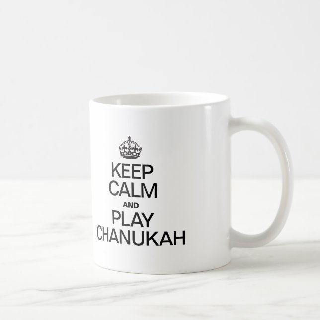 BEHÅLLANS LUGN OCH SPELA CHANUKAH KAFFEMUGG (Höger)