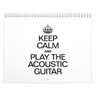 BEHÅLLANS LUGN OCH SPELA DEN AKOUSTISKA GUITAR KALENDER
