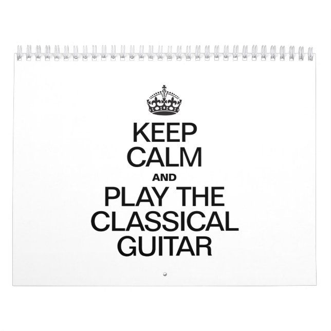 BEHÅLLANS LUGN OCH SPELA DEN KLASSISKA GUITAR KALENDER (Omslag)