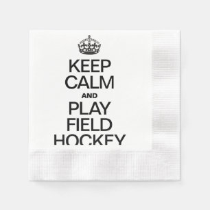 BEHÅLLANS LUGN OCH SPELA FÄLT HOCKEY PAPPERSSERVETT